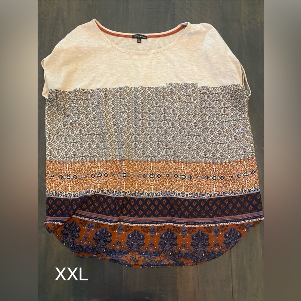 Stitch Fix 
Violets & Roses blouse
XXL